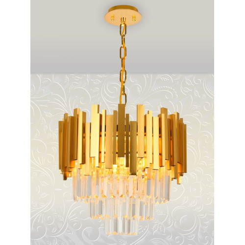 Подвесная люстра Natali Kovaltseva VERTIGO 81440/6C GOLD