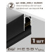 Трековая система со светильниками №4 трехфазная накладная Eldeko (48В, форма - прямая, 3м, 3000K) черная Hesby Lighting HSBL_kompl_E004_NI3B3K