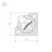 Профиль с экраном Arlight SL-KANT-H10-ROTATE-2000 IRON GREY (Алюминий+пластик) 055331