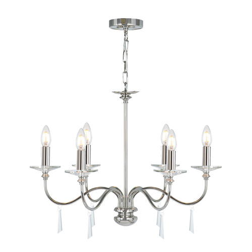 Подвесная люстра Elstead Lighting Finsbury park FP6-POL-NICKEL
