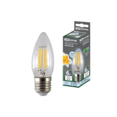 Лампа светодиодная филаментная TDM Electric E27 6W 4000K прозрачная SQ0340-0299