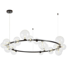 Подвесная люстра Lumina Deco LDP 7033-24 BK+CL