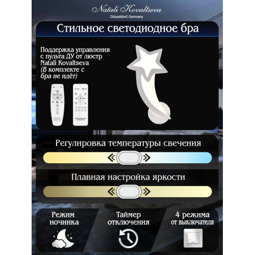 Бра Natali Kovaltseva LED LAMPS 81145/1W