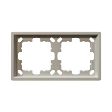 Рамка серия FD 2-постовая, цвет Сахара Jasmart FD1002SH