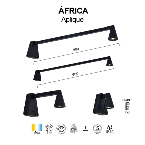 Настенный светильник Mantra Africa 9412