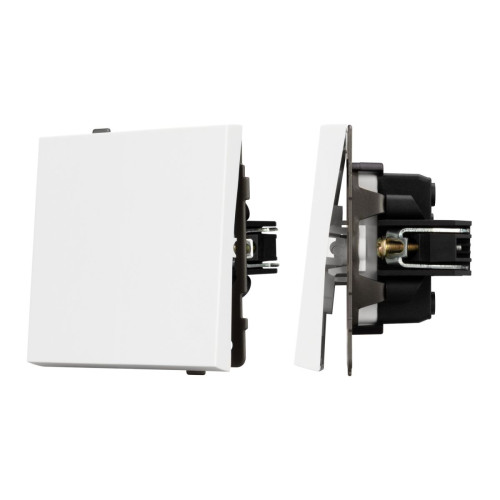 Механизм выключателя одноклавишный проходной Arlight SWT-TENDO-MKP1-PL-WH (230V, 10A) 054148 Механизм выключателя одноклавишный проходной Arlight SWT-TENDO-MKP1-PL-WH (230V, 10A) 054148