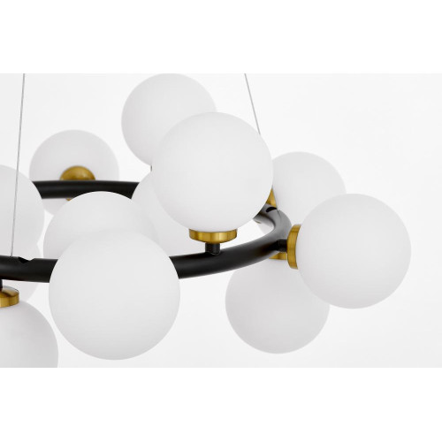 Подвесная люстра Lumina Deco Marsiada LDP 6033-15 BK+MD