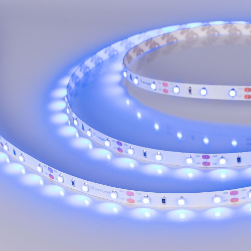 Светодиодная лента Arlight RT-A60-8mm 12V Blue (4.8 W/m, IP20, 2835, 5m) (Arlight, 4.8 Вт/м, IP20) 010523(3)