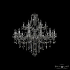 Подвесная люстра Bohemia Ivele Crystal 1415/12+6/360/2d Ni