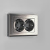 Рамка Werkel Metallic для двойной розетки глянцевый никель W0081602 4690389159077