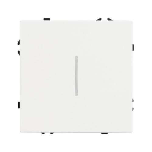 Механизм выключателя одноклавишный проходной Arlight LED SWT-NOBE-MKP1-SFPL-L-WH (230V, 10A) 054236
