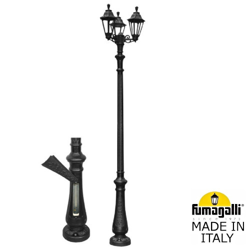 Садово-парковый светильник Fumagalli NEBO BISSO/RUT 3L E26.202.S30.AXE27