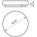 Накладной светильник Arte Lamp Aqva-tablet Led A6818PL-1WH