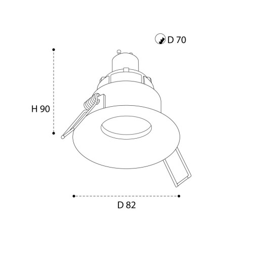 Встраиваемый светильник Italline M01-1021 white