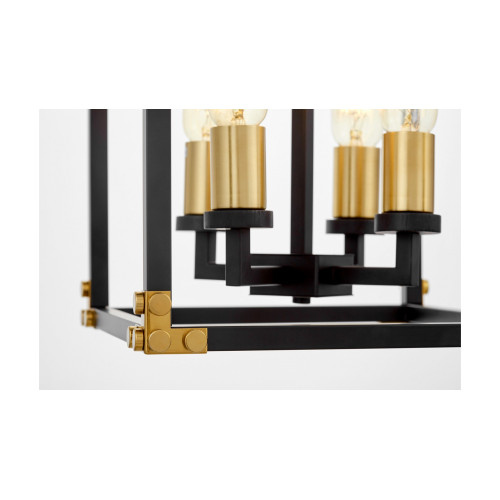 Подвесная люстра Lumina Deco Waldorf LDP 1140-4 BK+MD