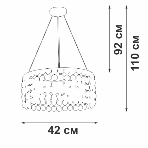 Подвесная люстра Vitaluce V5329-8/3S