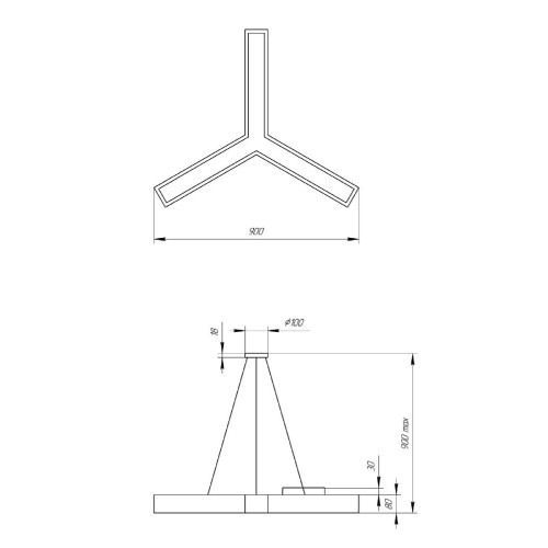 Подвесной светильник Эра Geometria SPO-143-W-40K-056 Б0050570