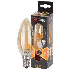 Лампа светодиодная Эра E14 5W 2700K F-LED B35-5W-827-E14 gold Б0027939
