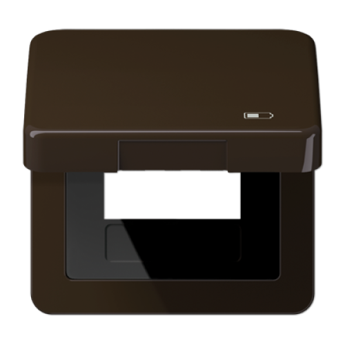 Рамка с подпружиненной крышкой для USB-механизмов Jung CD590KLUSBBR