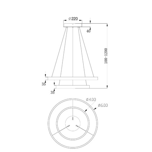 Подвесной светильник Maytoni Rim MOD058PL-L55W4K