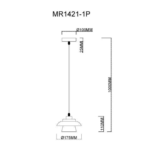 Подвесной светильник MyFar Renata MR1421-1P
