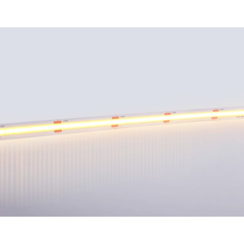 Светодиодная лента Ambrella Light Illumination COB 528Led/14W m/ 24V IP20 3000K/ 5m*10mm*2mm (2 конт.) GS4751