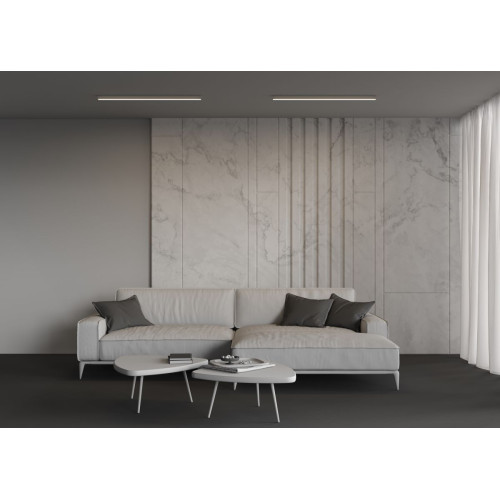 Линейный накладной светильник Maytoni Technical 3000K 35x35 (Серебро, 1 м) LL311003