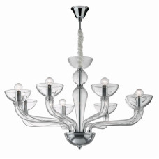 Подвесная люстра Ideal Lux Casanova SP8 Trasparente 044255