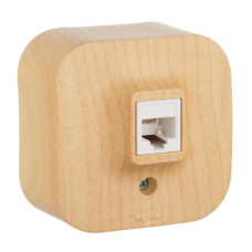 Розетка телефонная RJ11 Legrand Quteo дерево 782274