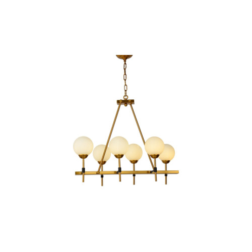 Подвесная люстра Lumina Deco Aldono LDP 7004-6 MD+BK