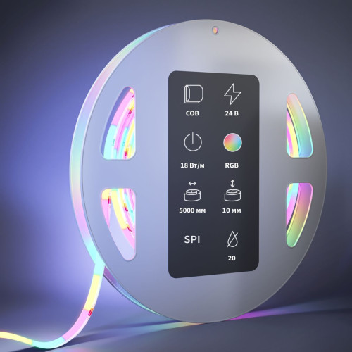 Светодиодная лента Maytoni Led Strip 24В COB 18Вт/м RGB 5м IP20 201250 Светодиодная лента Maytoni Led Strip 24В COB 18Вт/м RGB 5м IP20 201250