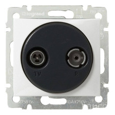 Розетка TV-R оконечная Legrand Valena белая 774433