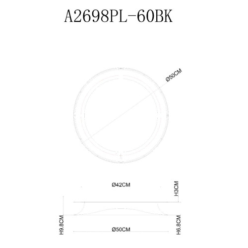 Потолочный светильник Arte Lamp Sualocin A2698PL-60BK