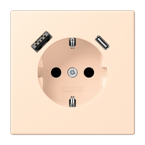 Розетка 2K+З USB Typ AC Jung LC1520-15CA238