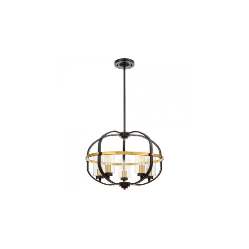 Подвесная люстра Lumina Deco Monterey LDP 1141-5 BK+MD