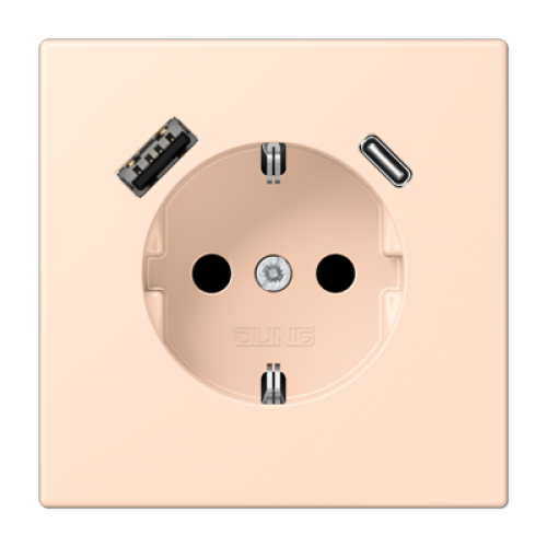 Розетка 2K+З USB Typ AC Jung LC1520-15CA228
