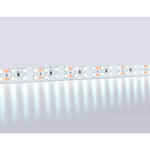 Светодиодная лента двухрядная Ambrella Light LED Strip 24В 2835 20Вт/м 6500K 5м IP20 GS3603