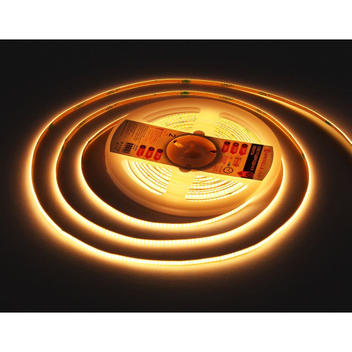Светодиодная лента Ambrella Light Illumination COB 384Led/ 7W m/ 24V IP20 3000K/ 5m*3mm*2mm (2 конт.) GS4601
