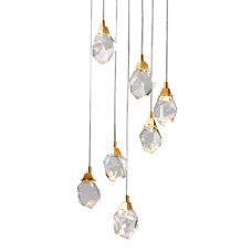 Подвесной светильник Delight Collection Crystal rock MD-020B-7 gold
