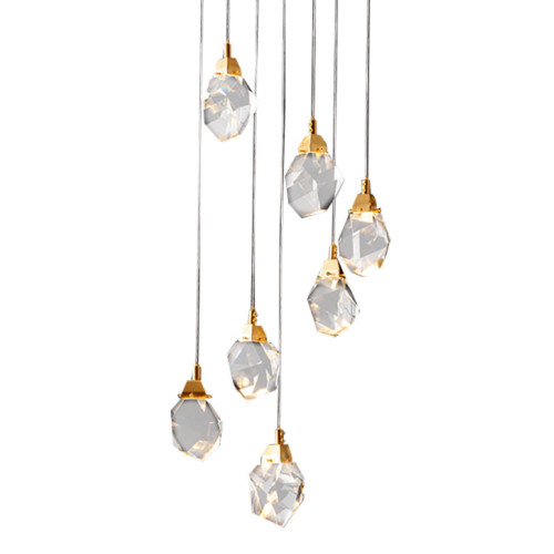 Подвесной светильник Delight Collection Crystal rock MD-020B-7 gold