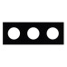 Рамка стеклянная на 3 поста Arlight FRM-GLARE-GC-3-BK 043839