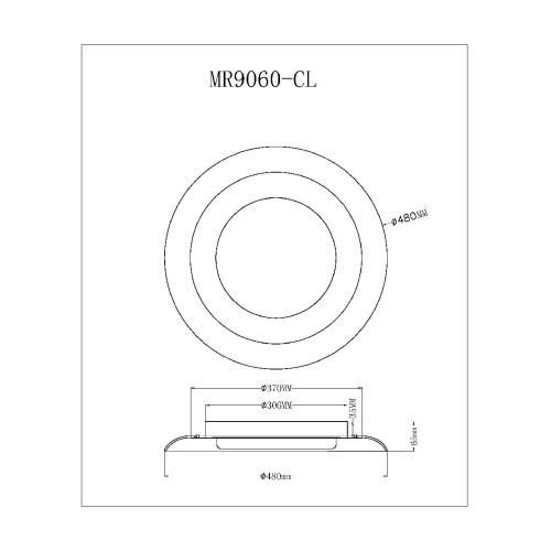 Потолочный светильник Myfar Naiad MR9060-CL