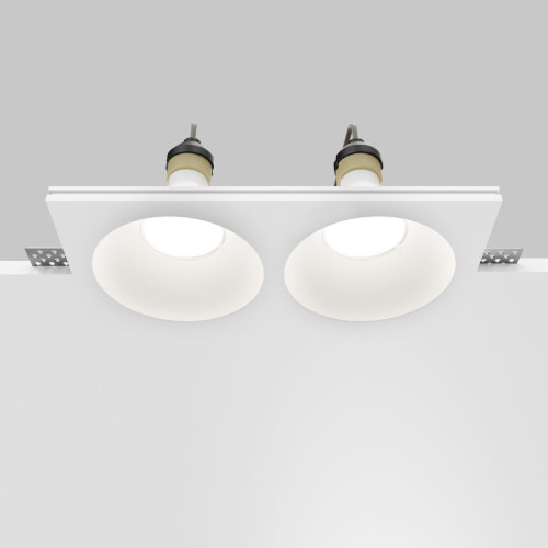 Встраиваемый светильник Maytoni Technical Gyps Modern DL129-GU10-02-W