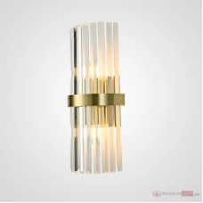 Бра ImperiumLoft Clear Glass Gold metal Wall Lamp 147727-22