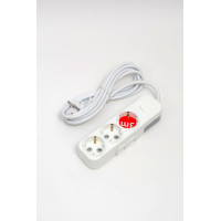 Удлинитель с/з 3вх с защитными шторками с включателем ELBI Myra 527-010203-312