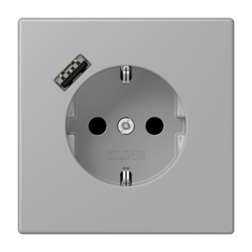 Розетка 2K+З USB Typ A Jung LC1520-18A204