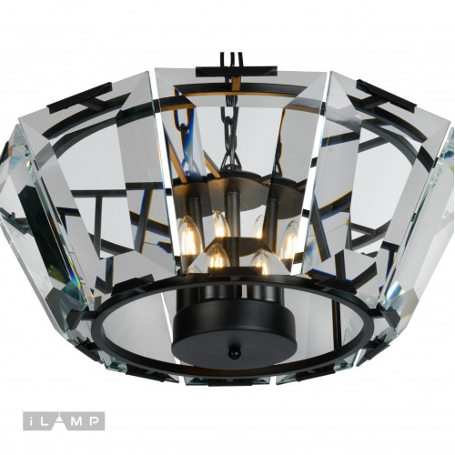 Подвесная люстра iLamp Panorama 6107-600 BK