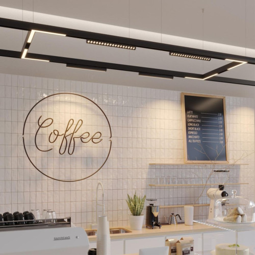 Трековый светодиодный светильник с переключателем цветовой темперетуры Novotech Port Vector 359950