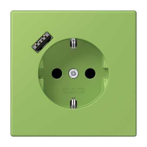Розетка 2K+З USB Typ A Jung LC1520-18A220