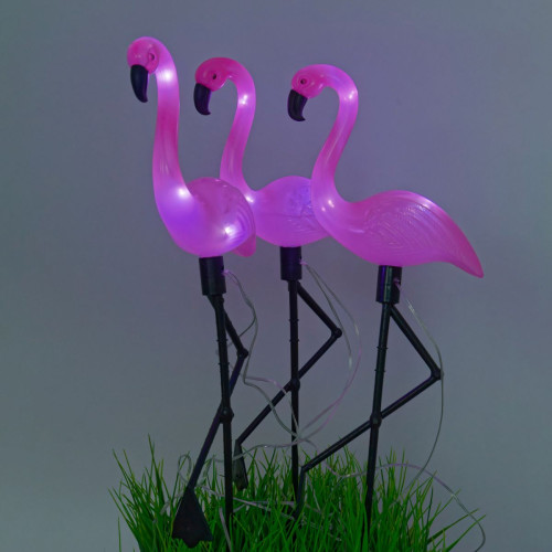 Садовый светильник на солнечной батарее (3 шт.) Uniel USL-S-833/PM530 FLAMINGO SET3 UL-00012698